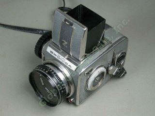 Vtg Zenza Bronica D Deluxe 6x6 Camera Nikkor - P 75mm f/2.  8 Lens,  Extra Film Back 9