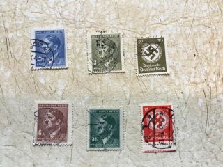 6 SILVER Swastika 2 MARK1939F 1940F70 Stamp 1800 5 Hitler 2 Swastika 1/2 COIN 8