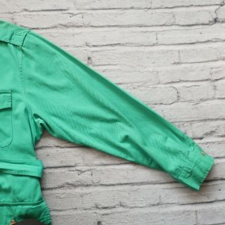 Vintage 90s Polo Ralph Lauren Safari Jacket Size XL Made in USA Green 5