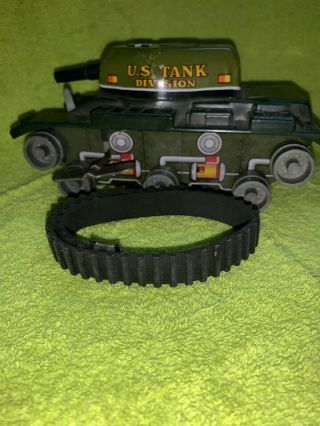 Vintage Louis Marx & Co.  Tin And Plastic Wind Up Army Tank.