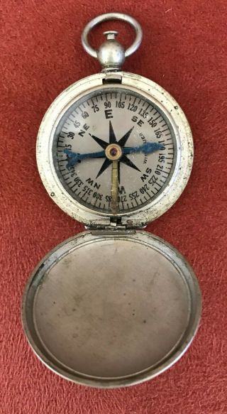World War Ii Wittnauer U.  S.  Military Compass - - Vintage