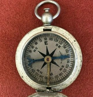 World War II WITTNAUER U.  S.  Military Compass - - Vintage 4