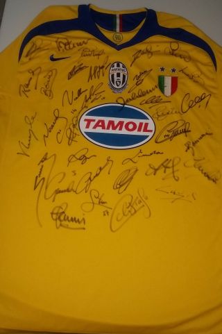 Fc Juventus Team Legends Signed Jersey Very Rare