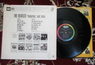 Beatles VINTAGE 1966 2nd STATE STEREO PASTE OVER BUTCHER COVER COVER IN SW 2