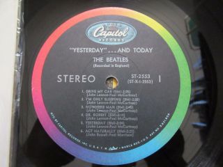 Beatles VINTAGE 1966 2nd STATE STEREO PASTE OVER BUTCHER COVER COVER IN SW 4