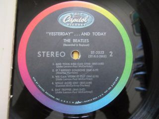 Beatles VINTAGE 1966 2nd STATE STEREO PASTE OVER BUTCHER COVER COVER IN SW 5
