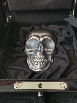 2017 $25 Palau Big Skull Antique Finish 1/2 Kilo.  999 Silver Coin