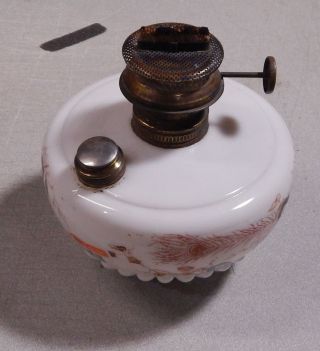 Antique Hand Painted Climax Oil Lamp Pat.  Jan 21 1890