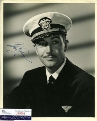 Robert Taylor Jsa Vintage Hand Signed 8x10 Photo Authentic Autograph