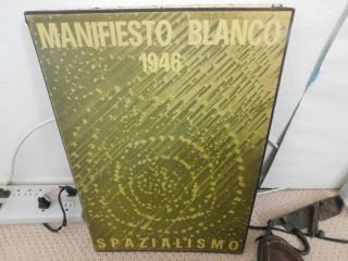 Manifesto Blanco 1946 - 1966,  Signed Rare Book By Lucio Fontana,  Listed Artist