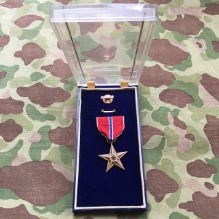 Wwii Gi Named Bronze Star Medal W/ Presentation Case Box Ww2 Korea Vietnam Era?