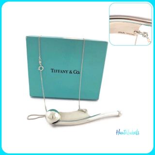 Tiffany & Co.  Sterling Silver Bosun Boatswain Whistle 24” Chain Rare Vintage