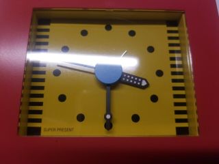 1980s Memphis Style Shohei Mihara Clock Modern Pop 3D Wakita Japan VTG Canetti 2