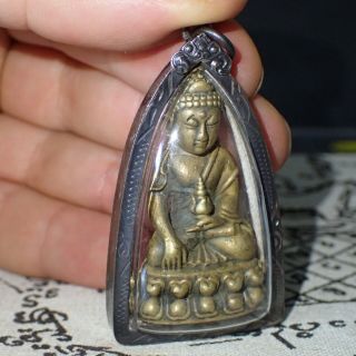 Phra Kring Medicine Buddha Pendant Rare Amulet Holy Statue Good Health