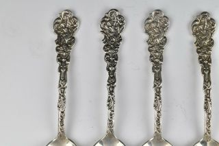 Set of Six Gorham 7,  1/4 inch Sterling Silver Spoons in Versailles Pattern 2