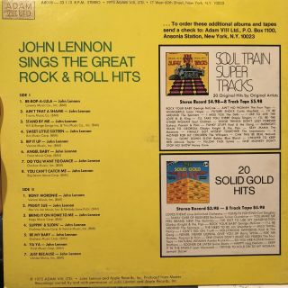John Lennon Sings The Great Rock & Roll Hits Roots Beatles Rare Record 2