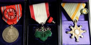 Sterling 7th Rising Sun Special Red Cross Treasure Medal Japanese Badge