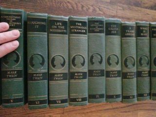Vintage 1922 The Complete of Mark Twain 24 Volume Set Harper & Bros Books 5