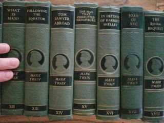 Vintage 1922 The Complete of Mark Twain 24 Volume Set Harper & Bros Books 6