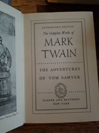 Vintage 1922 The Complete of Mark Twain 24 Volume Set Harper & Bros Books 8