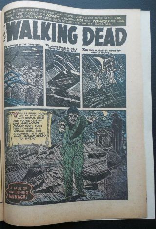 MENACE 9 - - The WALKING DEAD - RARE ATLAS Publ.  1954 - UNRESTORED 2