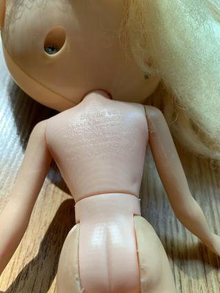 Vintage 1972 Kenner Blythe Doll Blonde 7 lines Tagged Made In Hong Kong 2