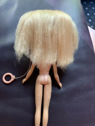 Vintage 1972 Kenner Blythe Doll Blonde 7 lines Tagged Made In Hong Kong 3