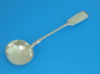 Antique Large Russian Solid 84 Silver Ladle Moscow 1898 - 1914