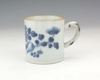 Antique Chinese Porcelain - Blue & White Three Friends Of Winter Coffee Cup