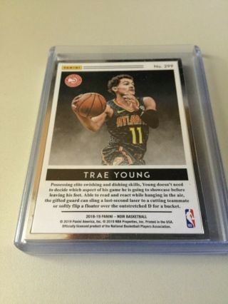 Trae Young 2018 - 19 Panini Noir Metal Frame 299 VINTAGE ART 13/25 2