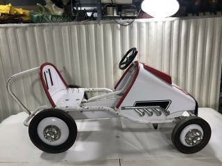 Vintage Antique Marie For Your Ball Speed Racer Pedal Car Un - Restored