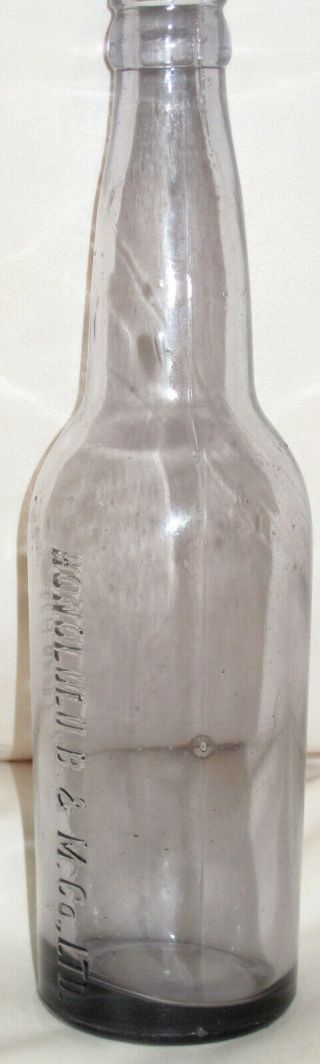 RARE 1938 VINTAGE HONOLULU B.  & M.  CO.  BOTTLE HAWAIIAN 7 Days Only L@@K 2