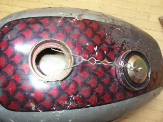 Vintage Wassell Chopper Bobber Motorcycle Gas Tank Harley Triumph BSA 7