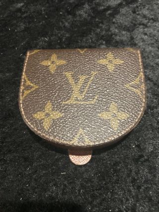 Vintage Louis Vuitton Monogram Coin Change Purse Porte - Monnaie Cuvette
