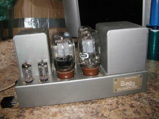 (1) Vintage The Quad Ii / 2 Monoblock Power Tube Amplifier / Amp