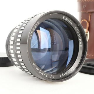 :[rare] Enna Munchen Ennalyt 85mm F1.  5 Exakta Lens W Case (captain Jack) Ex,