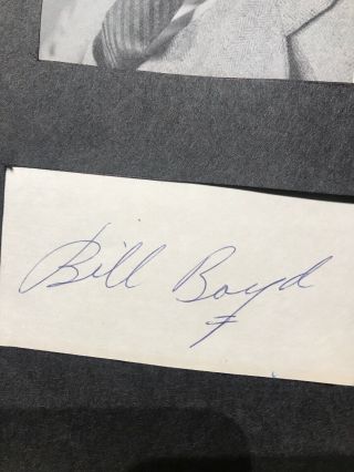 Hopalong Cassidy “BILL BOYD” Autograph With Photo 1940’s Rare 1950’s 2