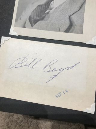 Hopalong Cassidy “BILL BOYD” Autograph With Photo 1940’s Rare 1950’s 4