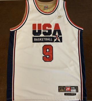Rare Vintage Nike 1992 Usa Olympics Dream Team Michael Jordan Basketball Jersey