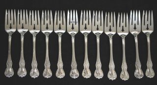 Towle " Old Master " Sterling Silver Salad Forks 12