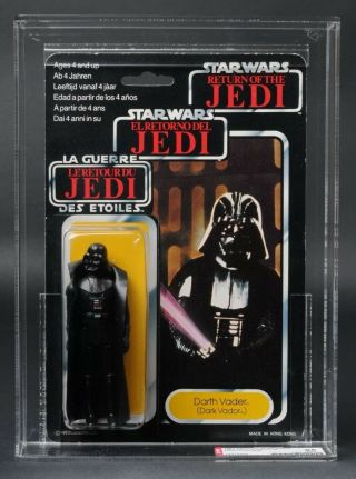 Star Wars Vintage Tri - Logo 70 Back - B Darth Vader Afa 85 (85/80/85) Moc