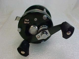 Vintage ABU GARCIA AMBASSADEUR FISHING REEL w/ BOX - GREEN 5500 - D - 4