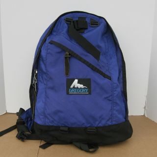 Vintage Gregory Hiking Backpack Day Pack Made In Usa Blue Black