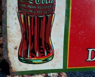 Vintage 1931 Coca Cola Sign 4