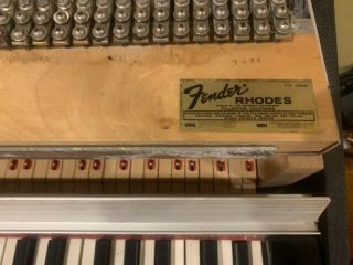 Vintage 1974 Fender RHODES 73 Electric Piano Mark - 1 Stage w/ Legs & Pedal 8