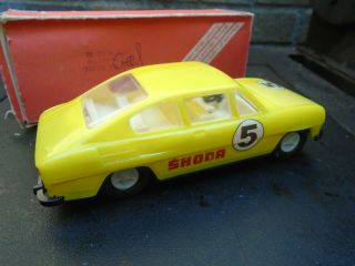 Vintage plastic friction toy car Skoda S110R VEB plasticart 3