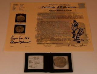 Rare Atocha 8 Reales Silver Coin - Grade (1) One - Mel Fisher Certificate - Numbered