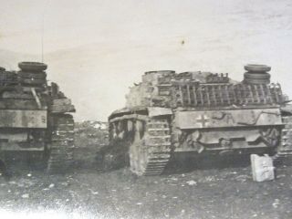 Ww2 Photo,  Captured German Stugs,  Italy.