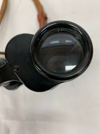 Vintage Carl Zeiss Jena 8x30 Binoculars No.  1163 1/6400 Black 7