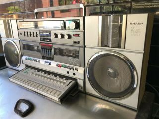 SHARP GF - 990G MUSIC PROCESSOR Stereo Boombox Vintage Radio Cassette Recorder 3